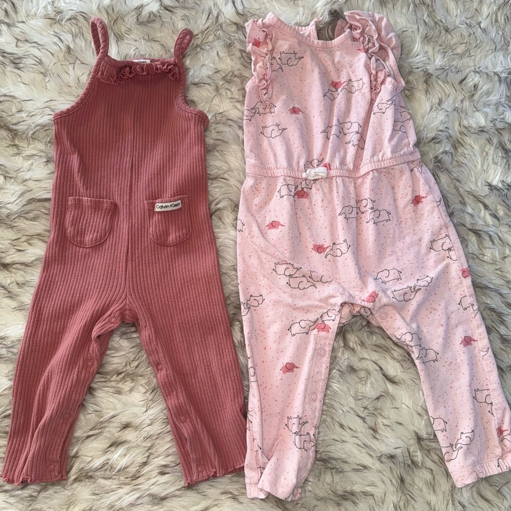 Calvin Klein, carters, Pekkle, RZ baby girl outfit lot size 18 months - Picture 5 of 11